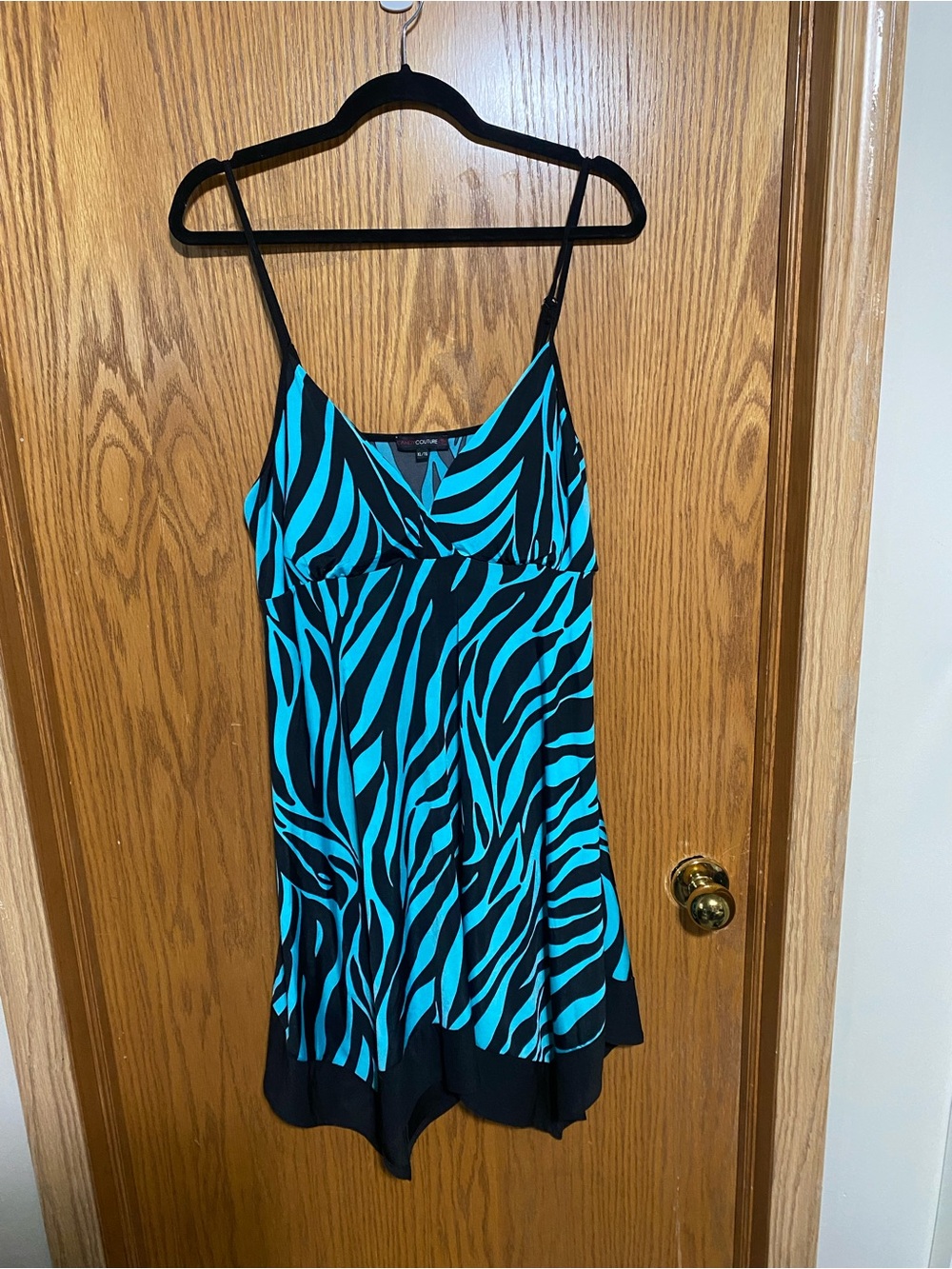Teal Spaghetti Strap Dress